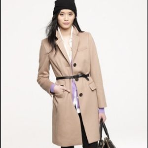 J. Crew Plaza Nelly Gori Wool Peacoat
